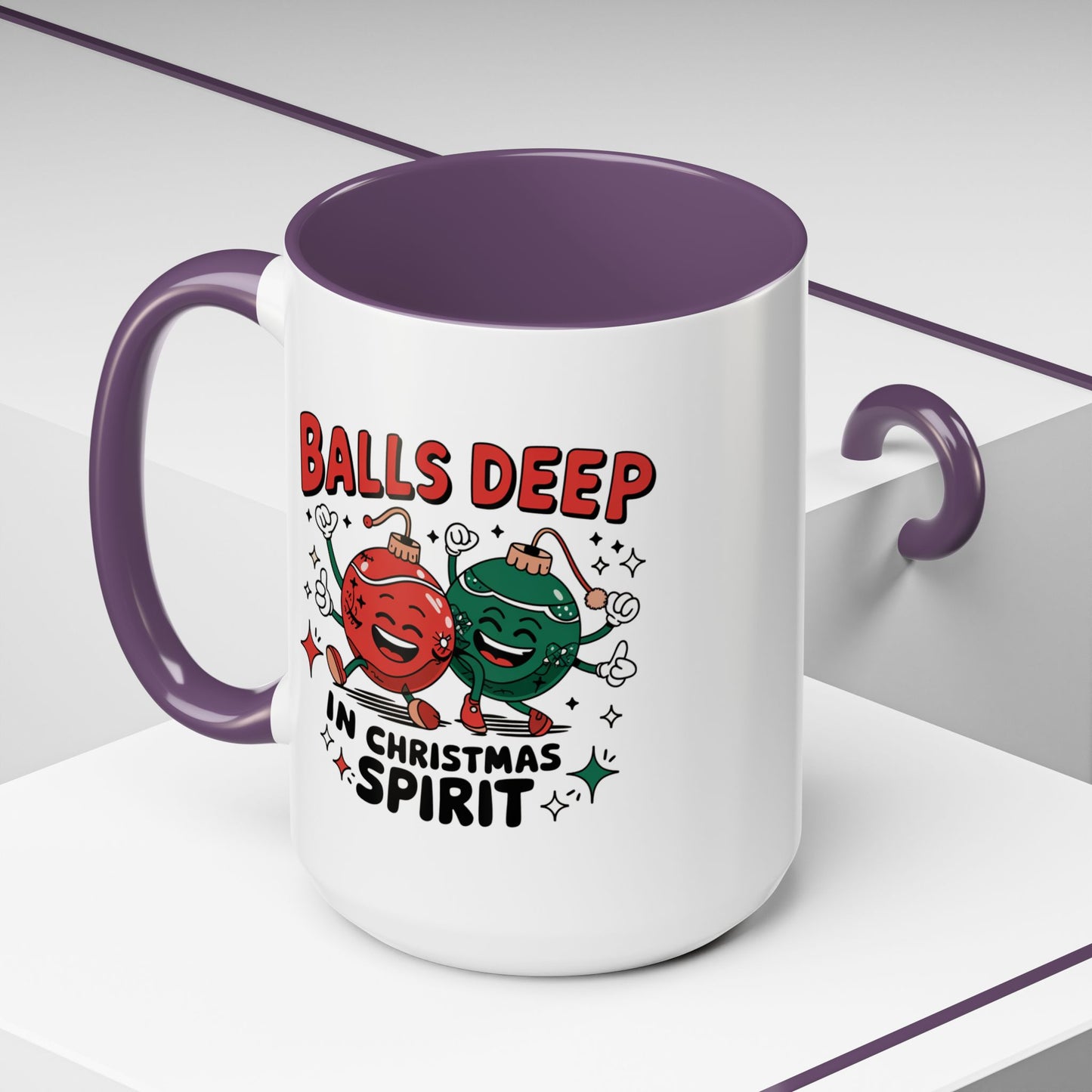 Adult Mug - Balls Deep in Christmas Spirit
