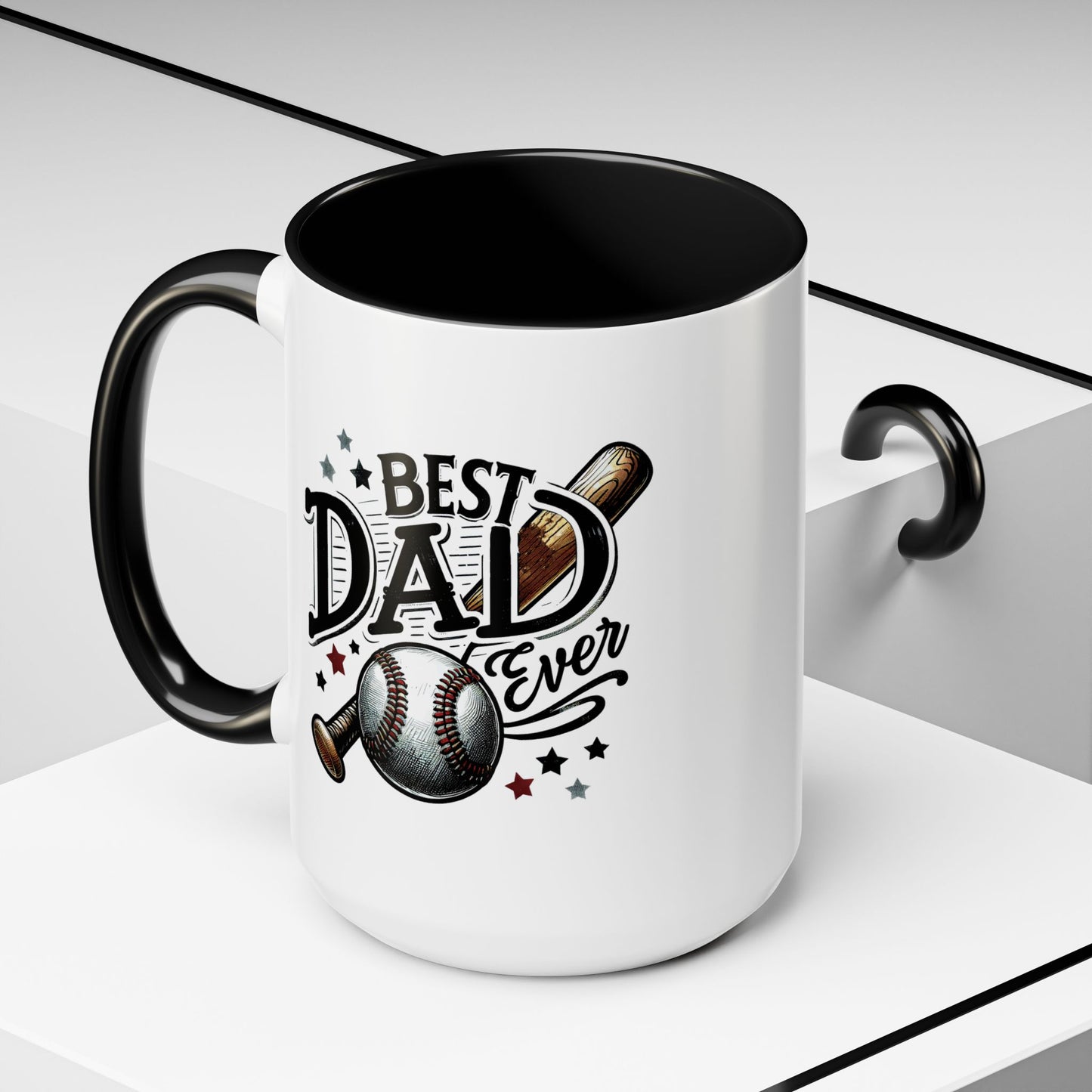 Father's Day Mug - Best Dad Ever Baseball