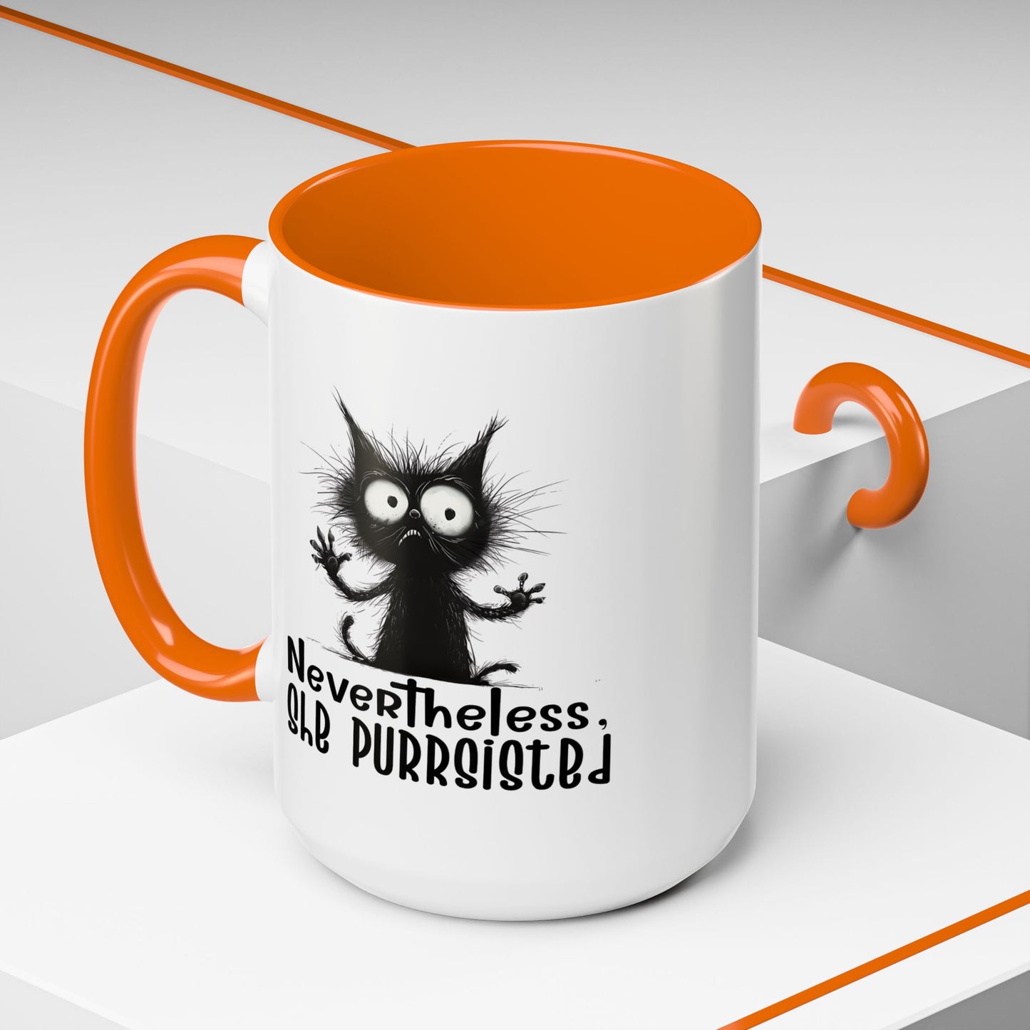 Animal Mug - Nevertheless, She Purrsisted