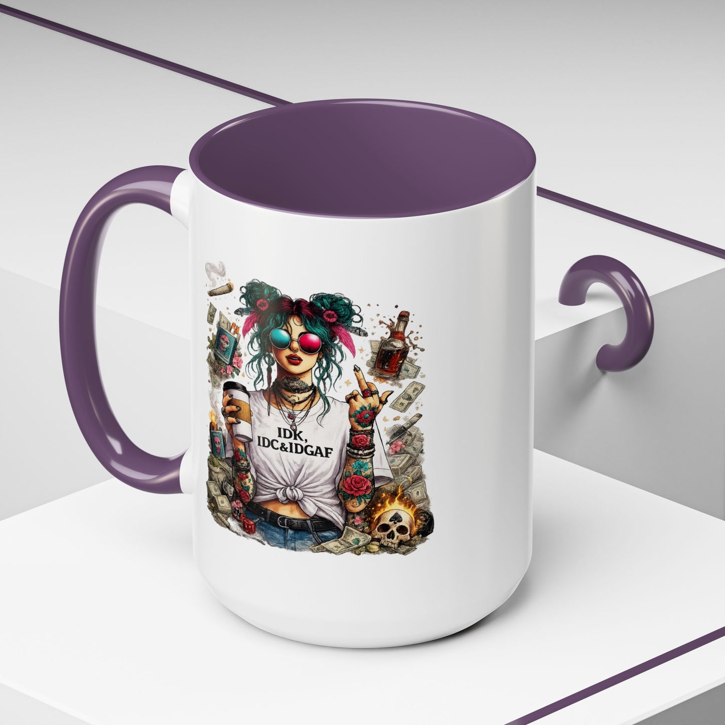 Humor Mug - The IDK IDC & IDGAF