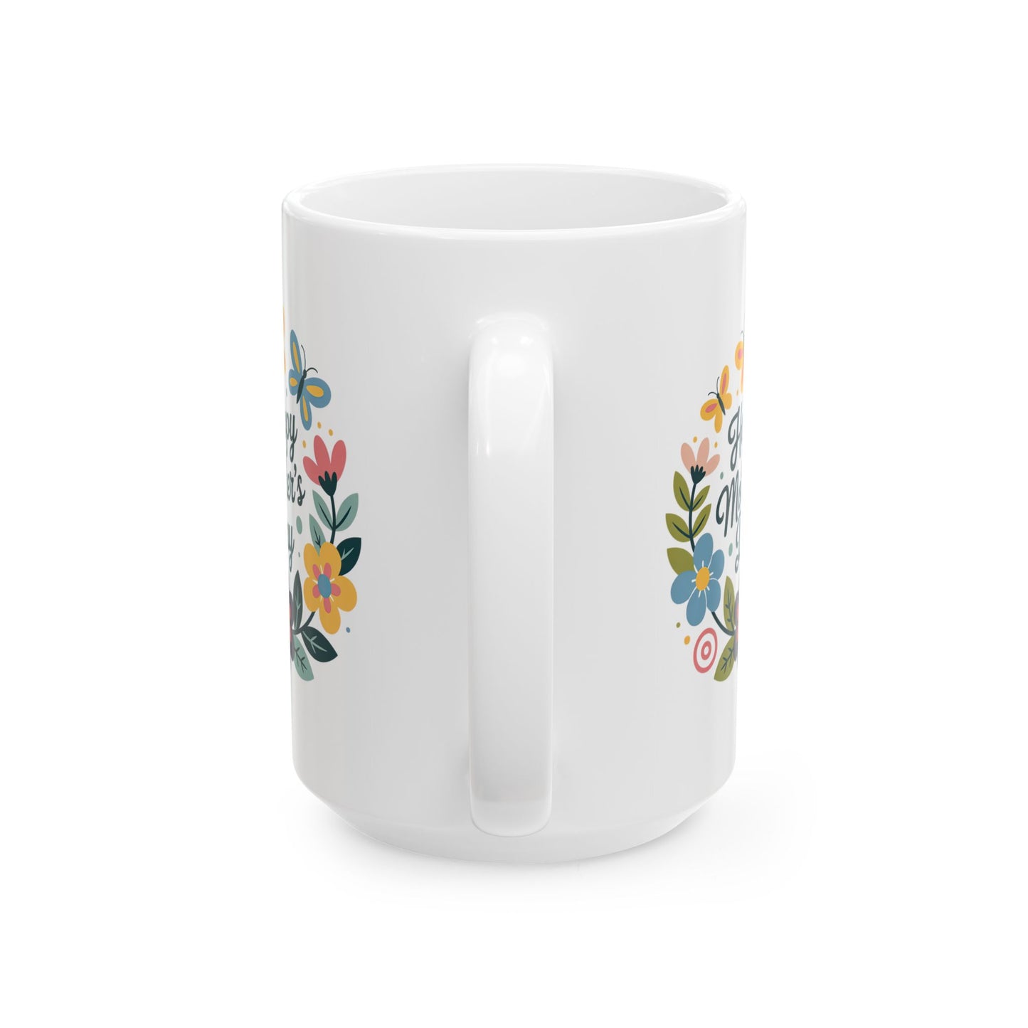 Mother's Day Mug - Happy Mother's Day Floral Butterflies
