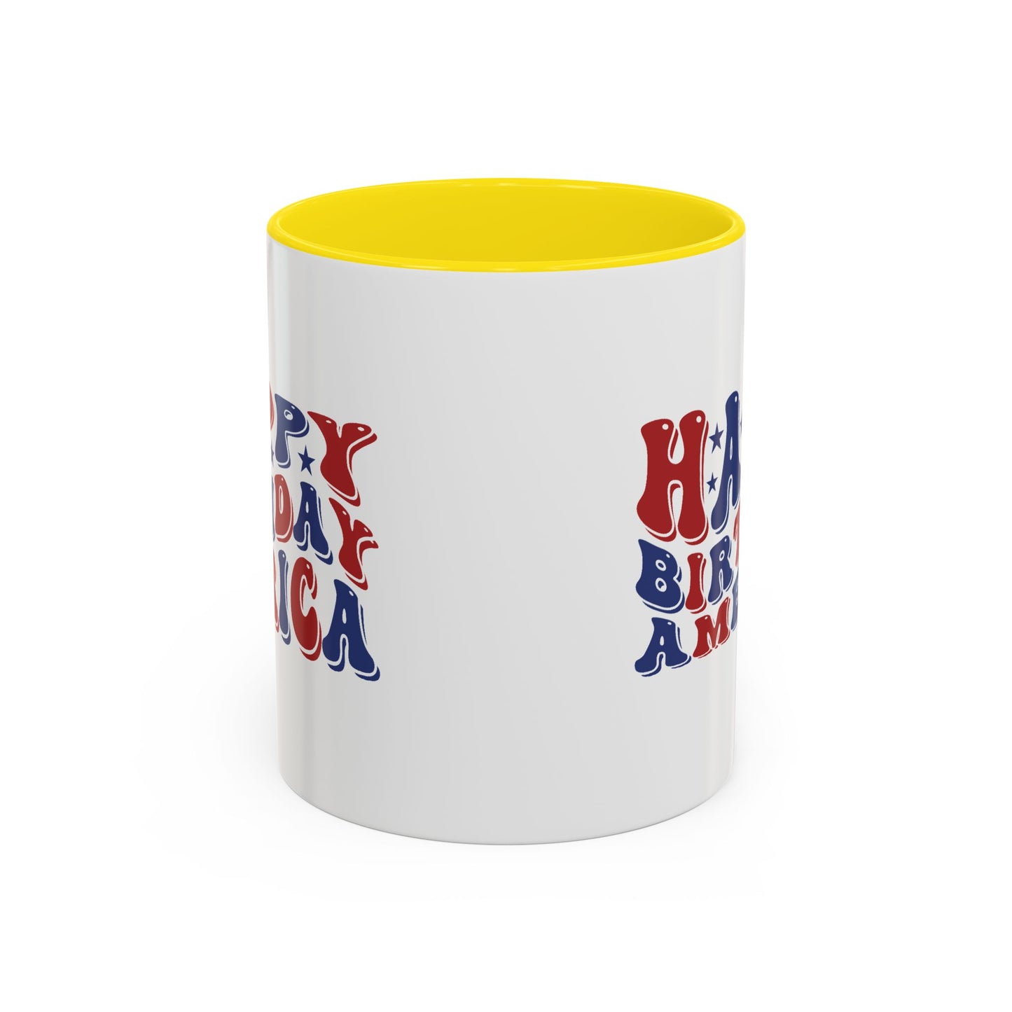 4th of July Mug - Happy Birthday America Retro