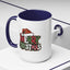 Christmas Mug - Merry Christmas Red Green & White Graffiti Hat