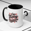 Christmas Mug - Merry Christmas Black Red & White Baseball Text