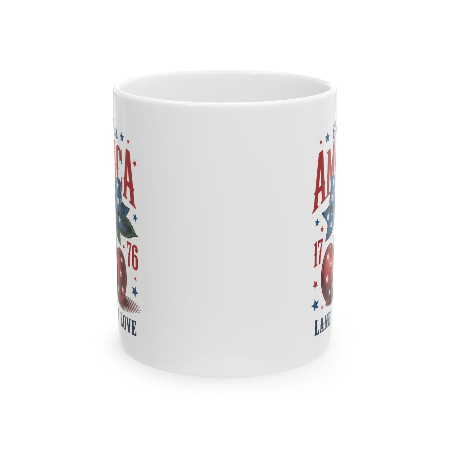4th of July Mug - God Bless America Cherry
