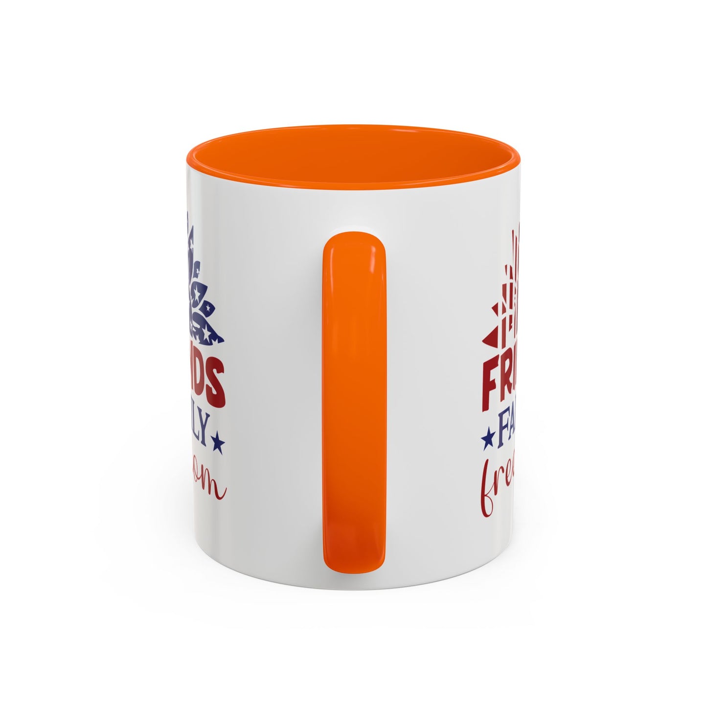 4th of July Mug - Friends Family Freedom Sunflower