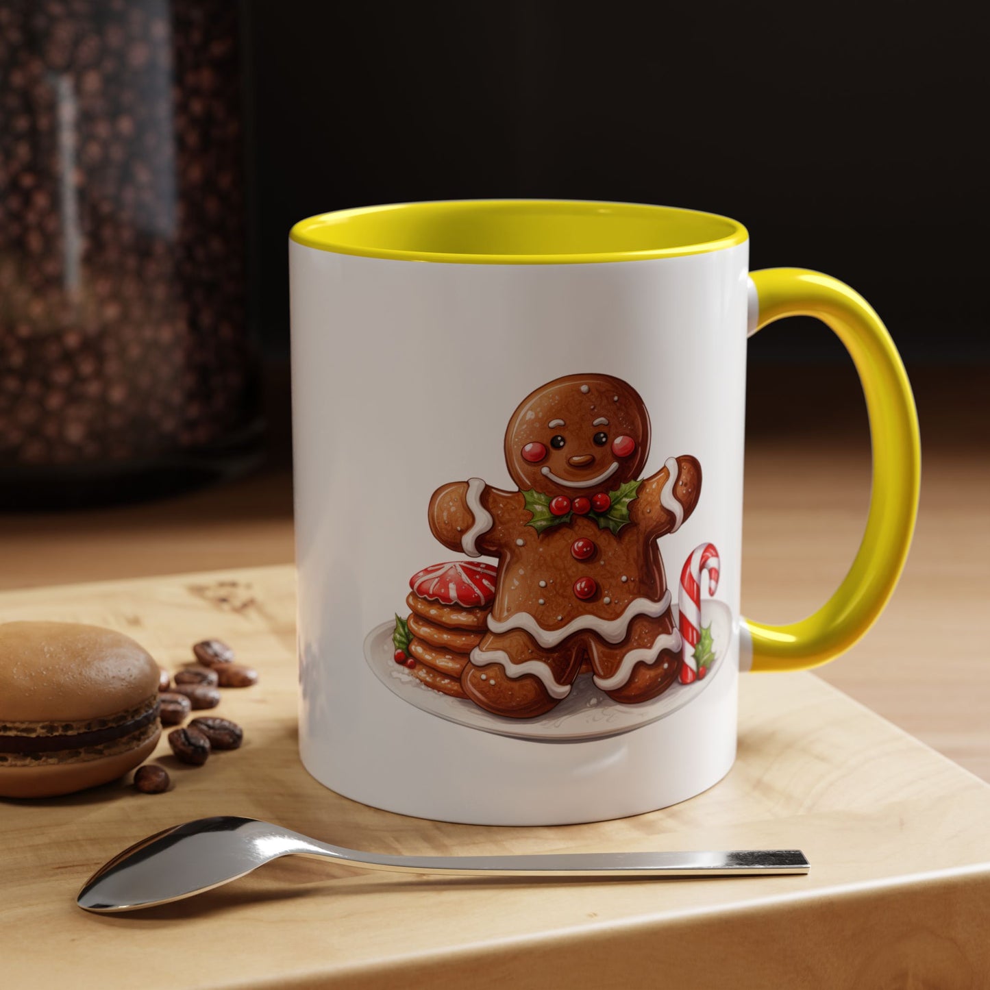 Christmas Mug - Gingerbread Man Cookies and Candy