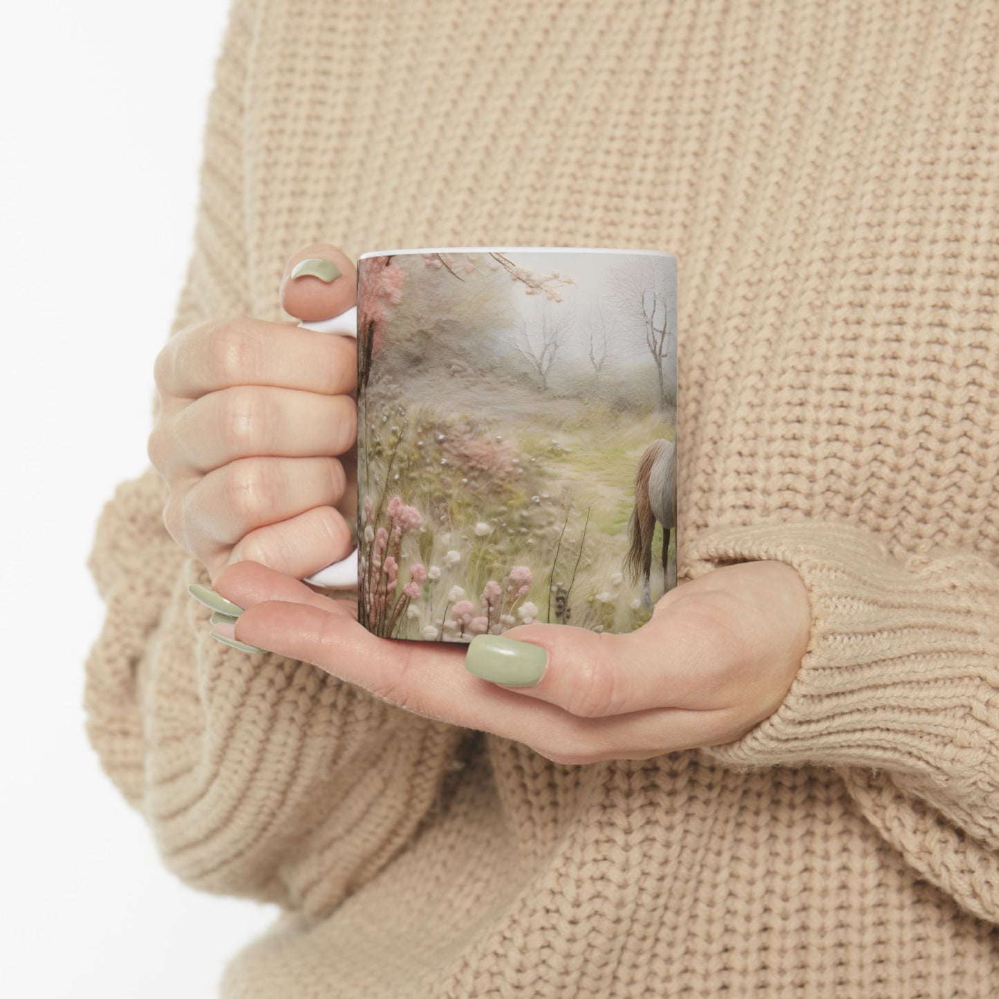 Artistic Mug - Felted Hourse 5