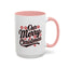 Christmas Mug - Merry Christmas Black Red & White Baseball Text