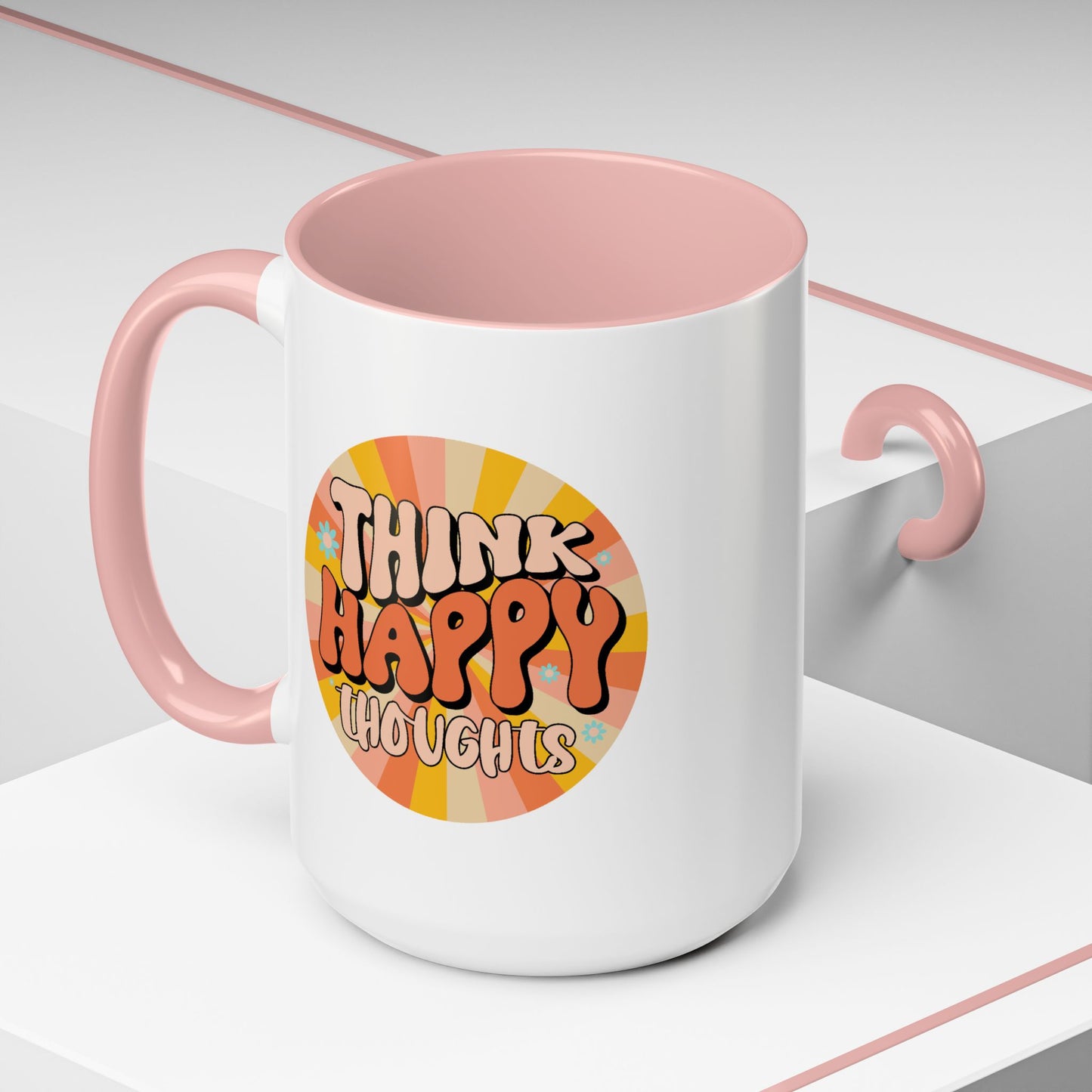 Wellness Mug - Think Happy Thoughts Hippie