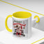 Christmas Mug - Merry Christmas Red Text Puppy Red Top