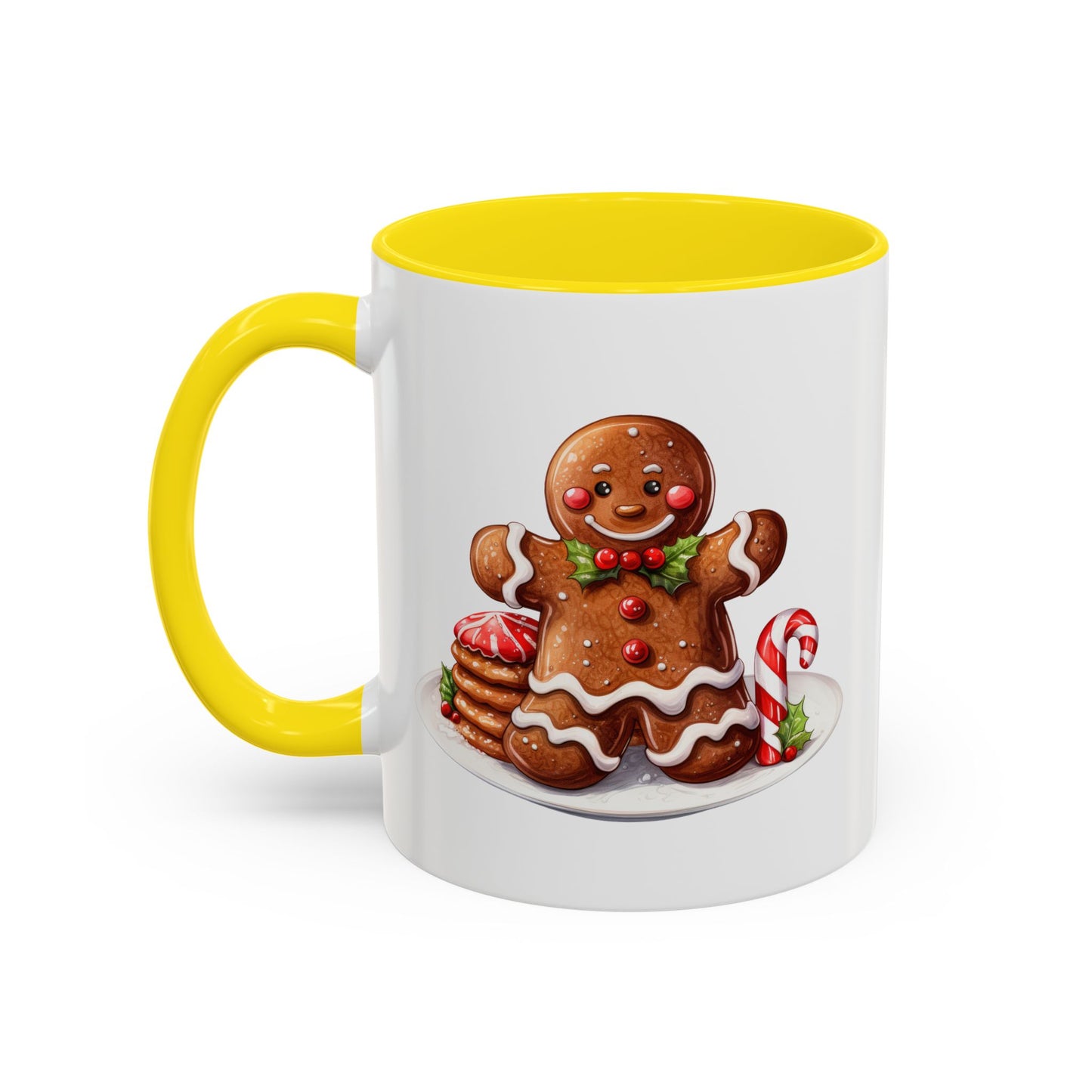 Christmas Mug - Gingerbread Man Cookies and Candy