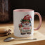 Christmas Mug - Merry Christmas Red & Green Text Gnome Present