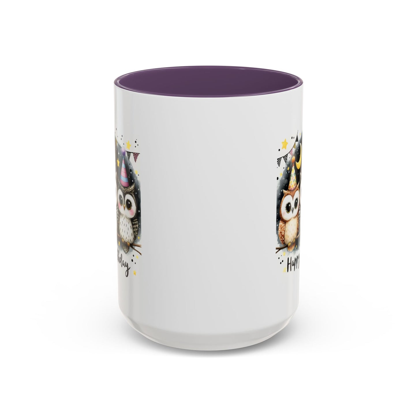 Birthday Mug - Happy Birthday Owls