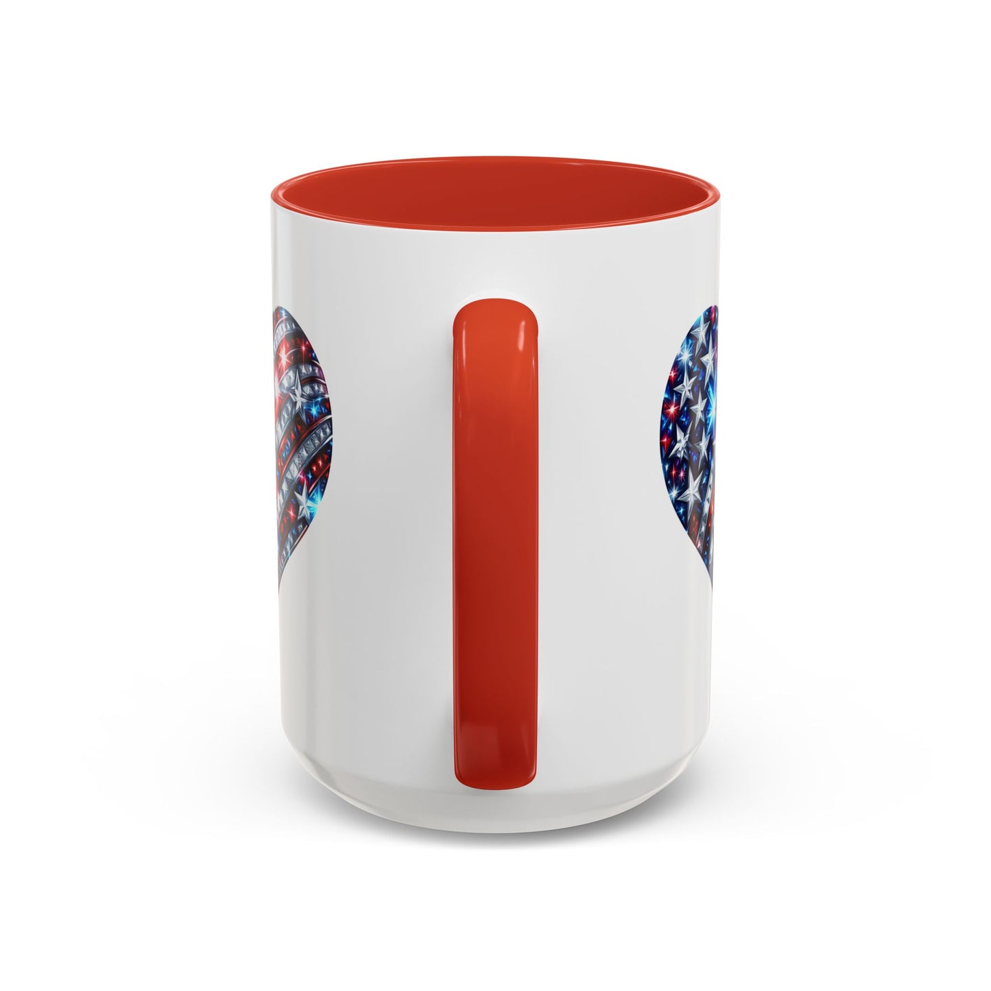 4th of July Mug - USA Sparkle Heart