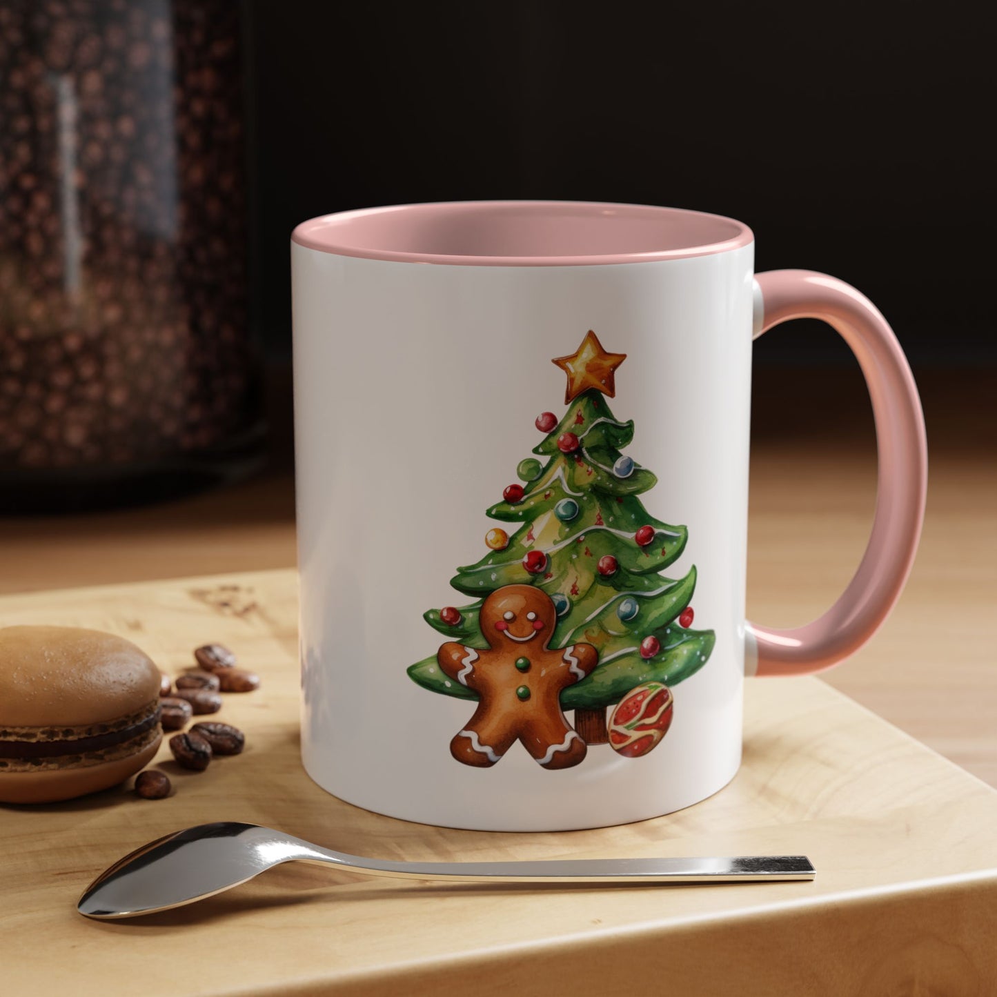 Christmas Mug - Gingerbread Man and Tree