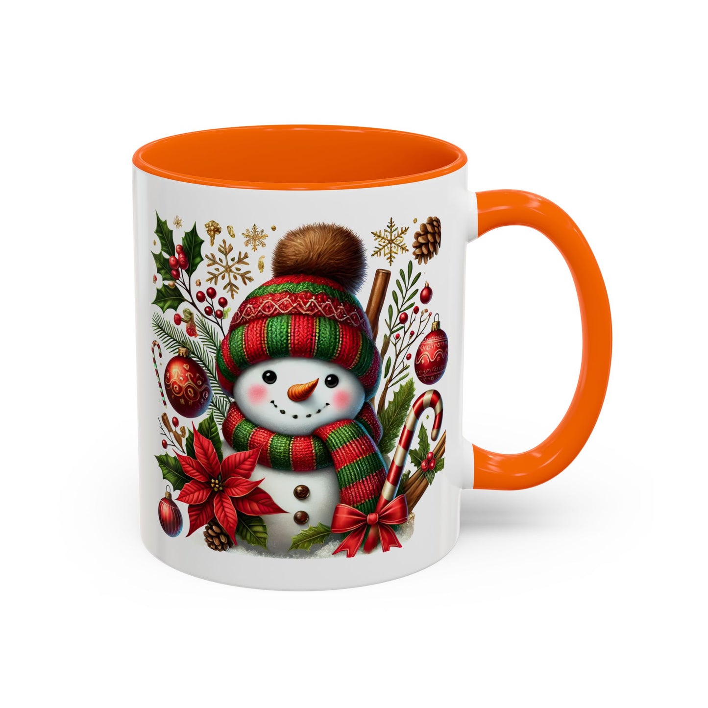 Christmas Mug - Red and Green Snowman