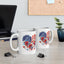 4th of July Mug - Patriotic USA Flowers Heart
