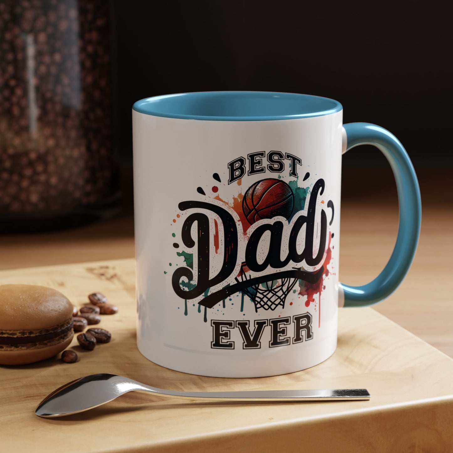 Father's Day Mug - Best Dad Ever Basketball