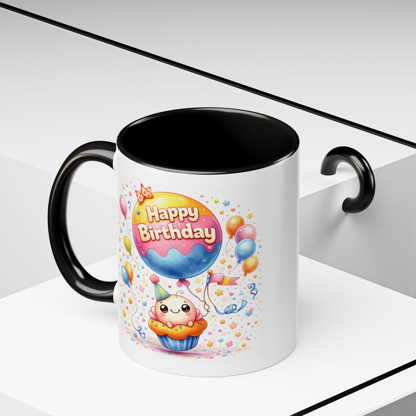Birthday Mug - Cupcake Balloon