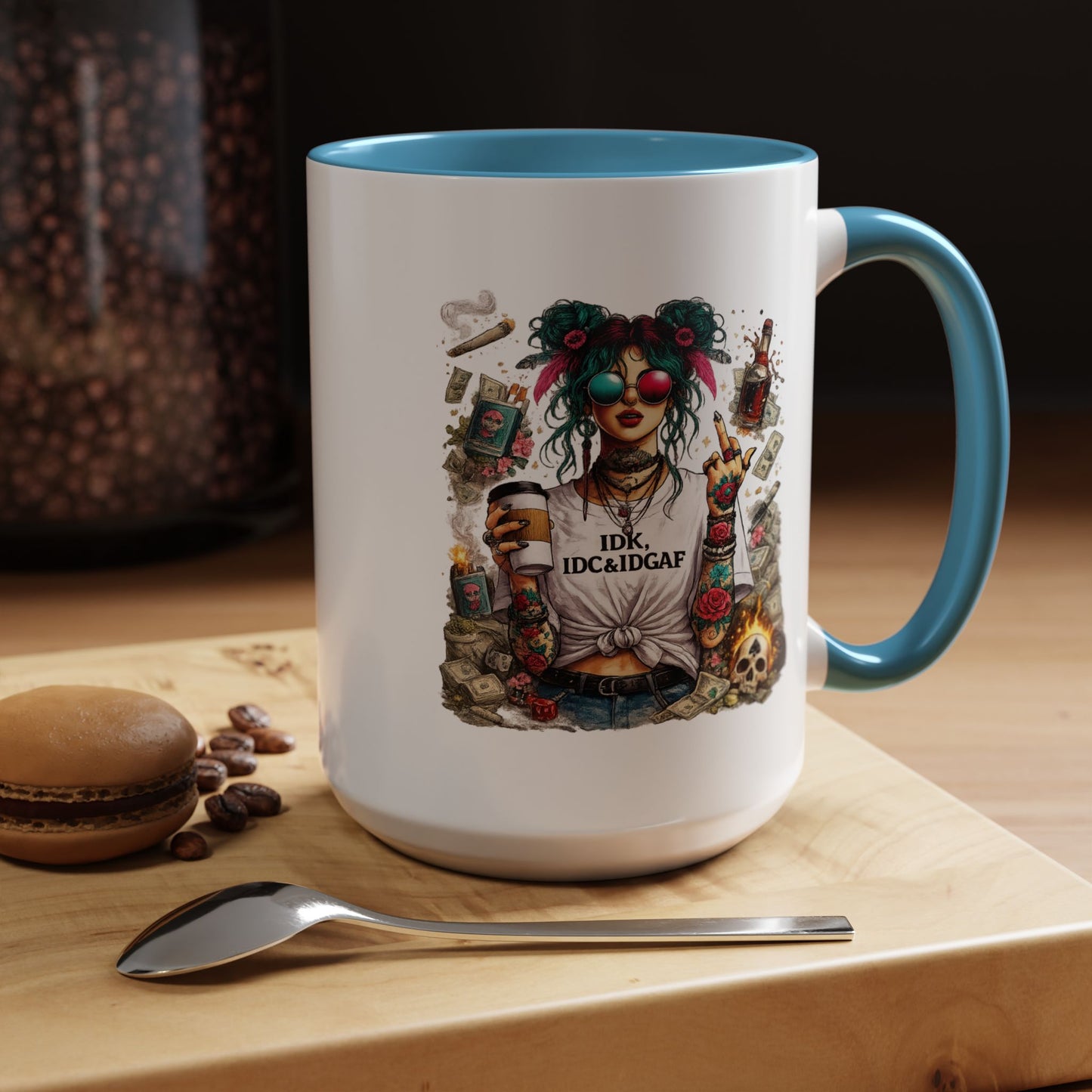 Humor Mug - The IDK IDC & IDGAF
