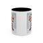 Christmas Mug - Merry Christmas Red Text Puppy Red Top