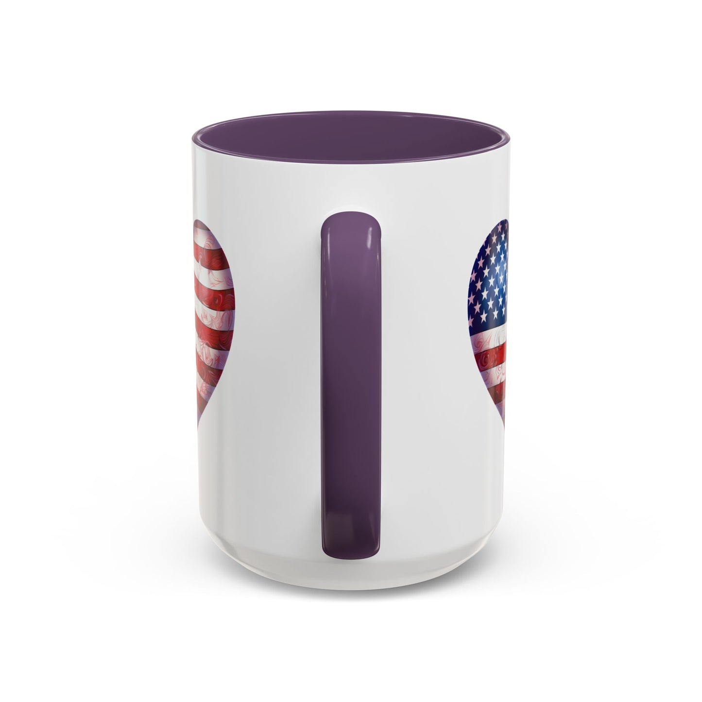 4th of July Mug - Heart American Flag
