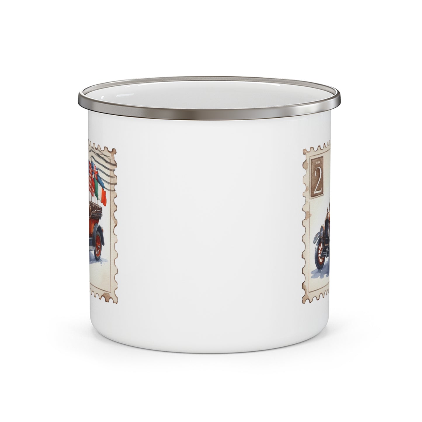 4th of July Mug - Classic Car Stamp