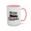 Christmas Mug - Merry Christmas Black Text Tartan Truck