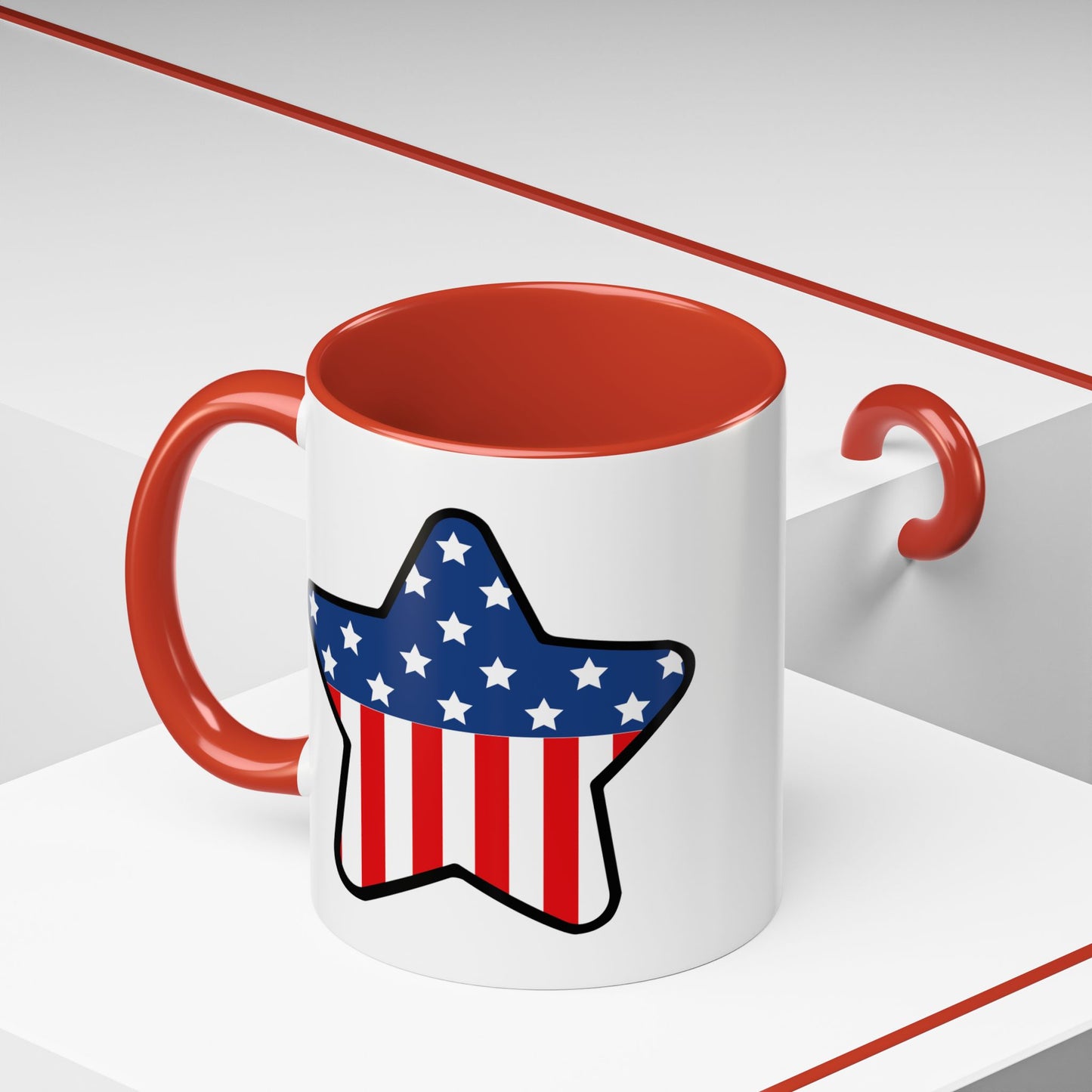 4th of July Mug - Star American Flag 2