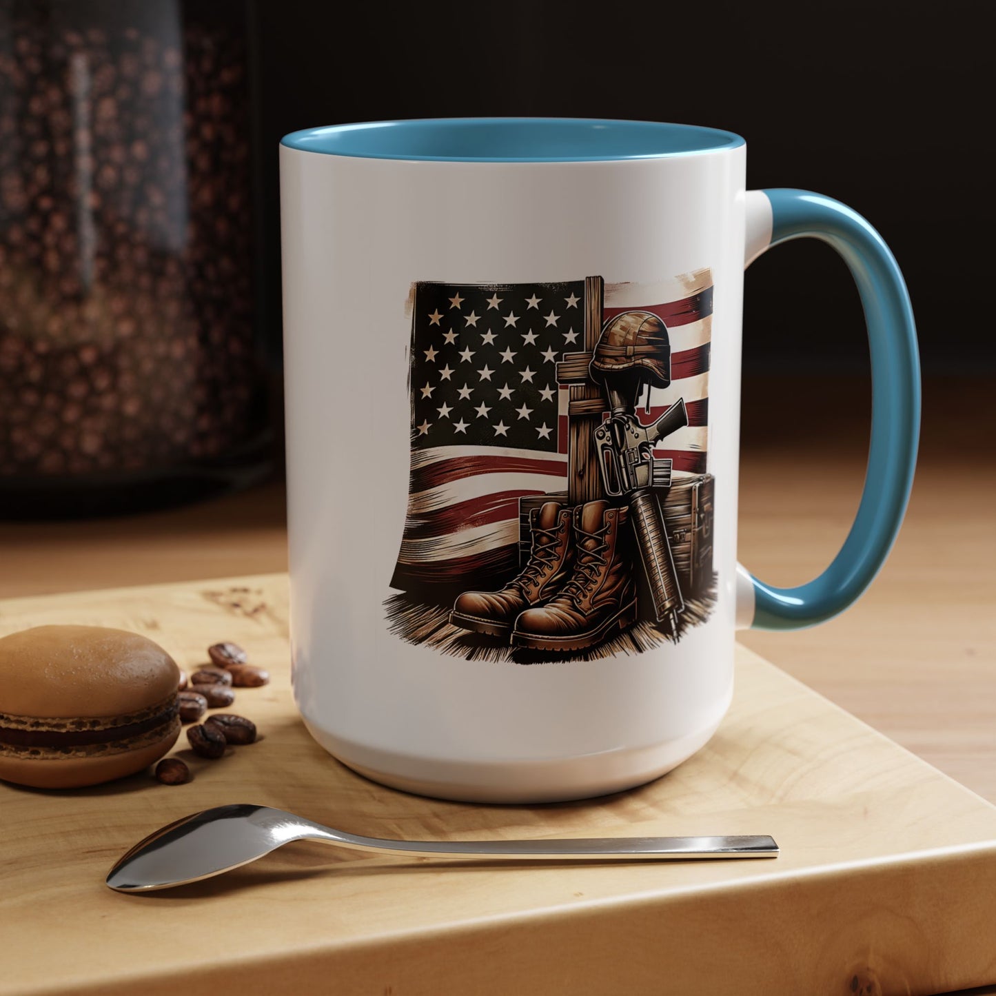 4th of July Mug - Fallen Soldier Boots Flag 3