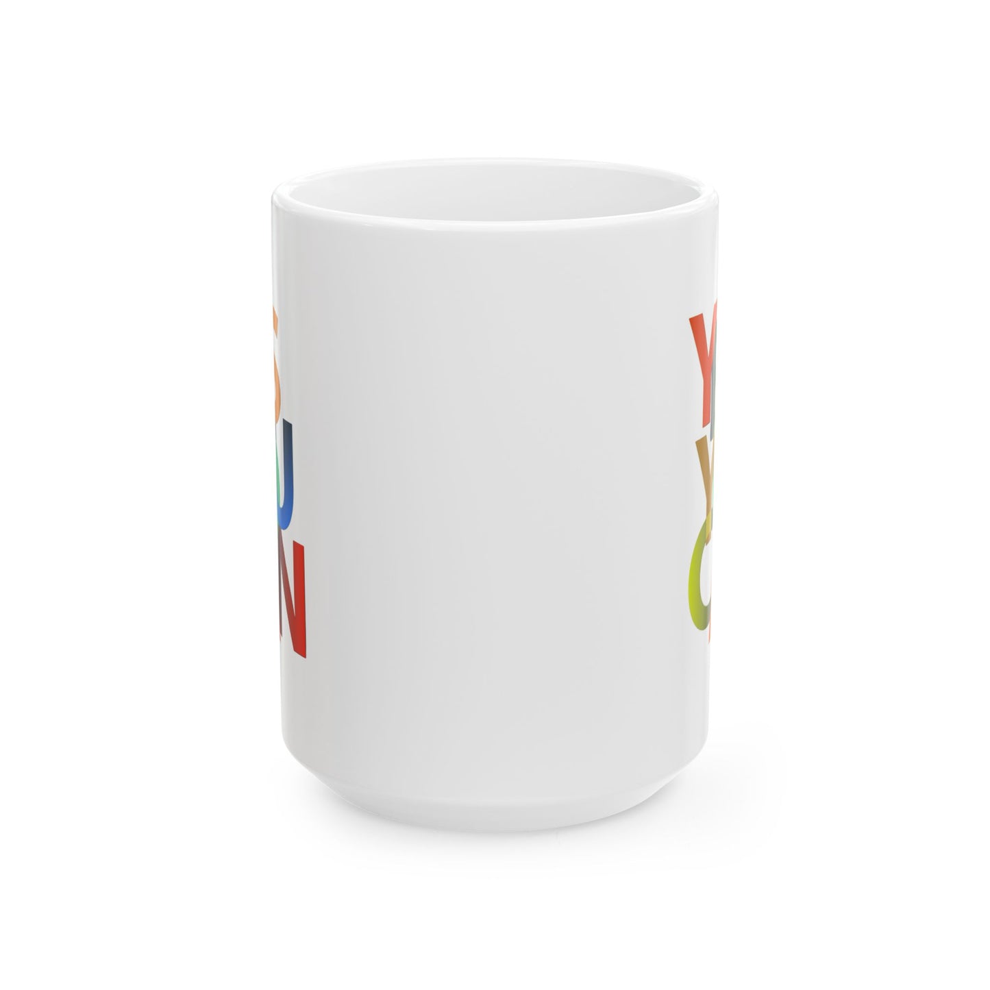 Motivation Mug - Yes You Can Colorful
