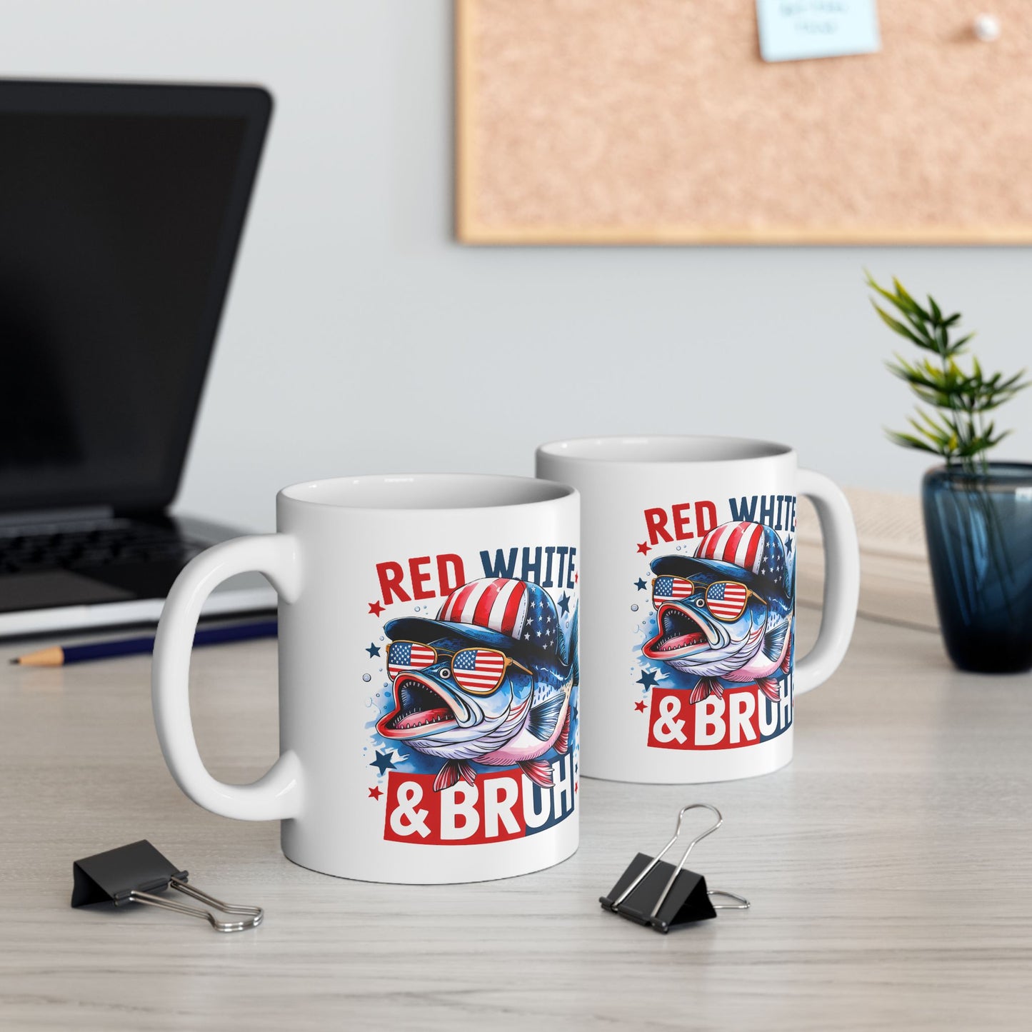 4th of July Mug - Red White & Bruh