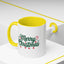 Christmas Mug - Merry Christmas Green Text Ornaments Candy Canes