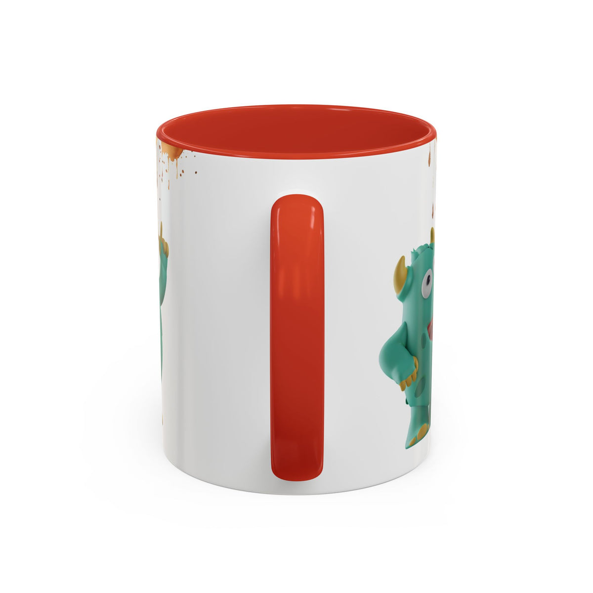 Humor Mug - Monster Drinks Coffee Spill