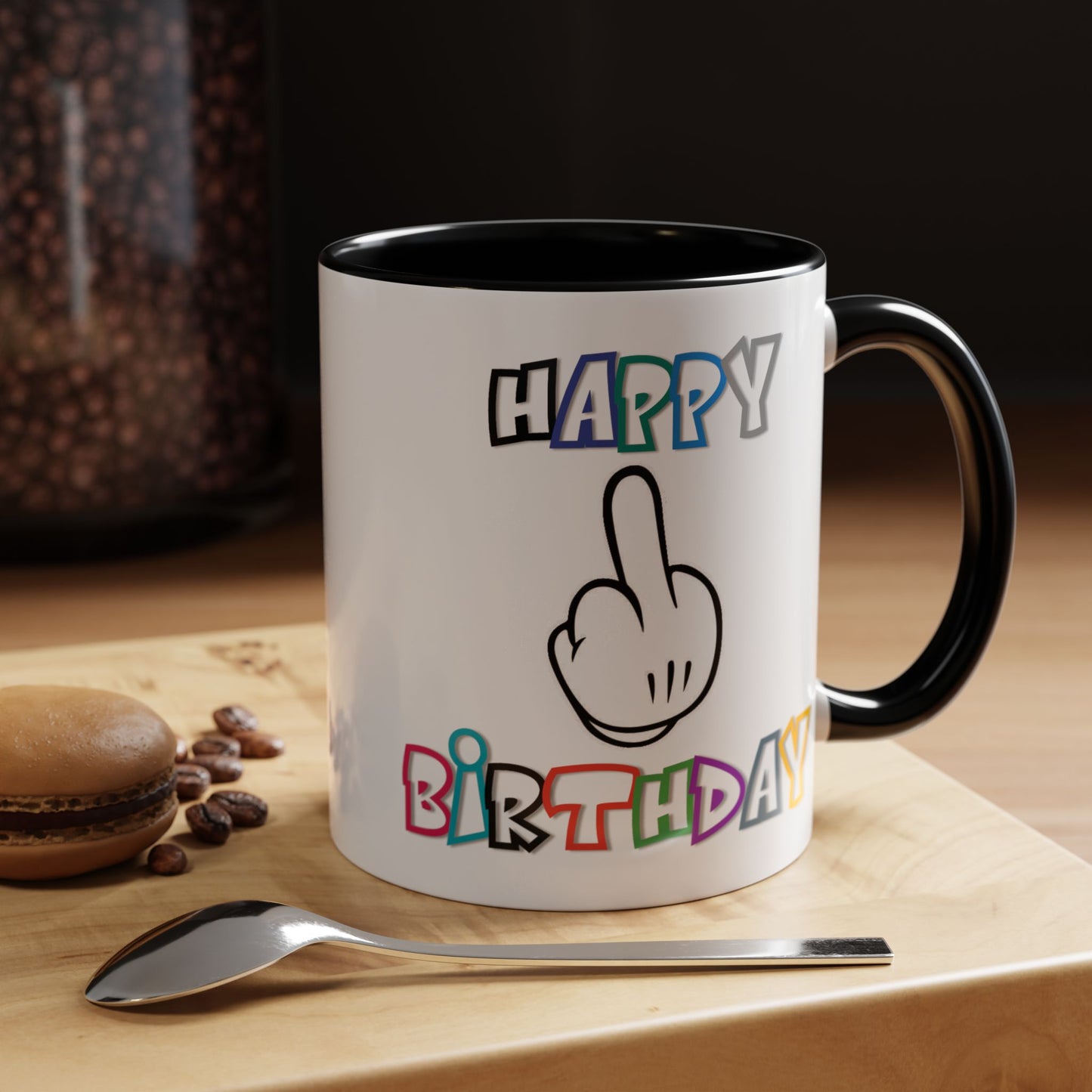 Adult Mug - Happy Birthday Middle Finger