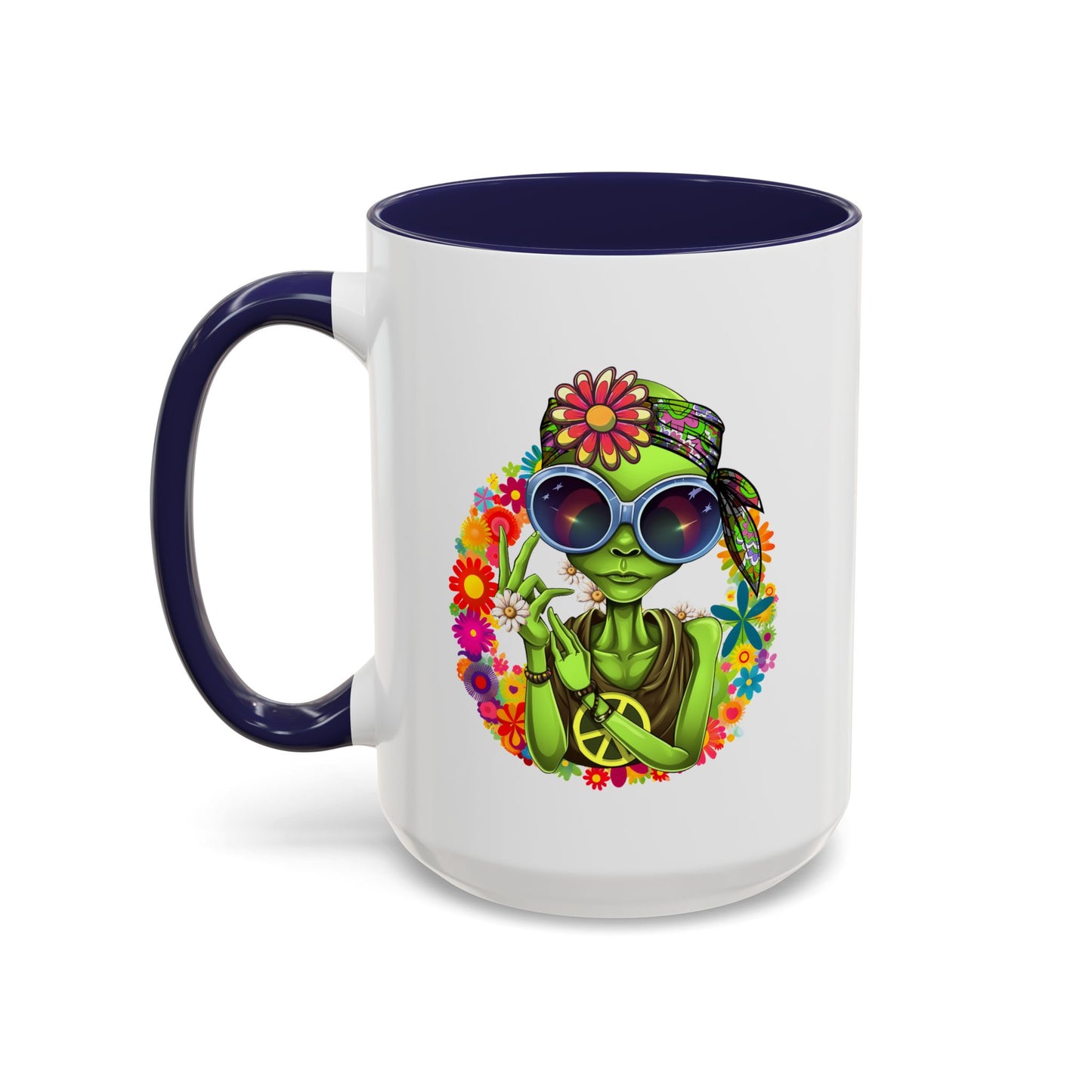 Alien Mug - Peace Hippy Alien