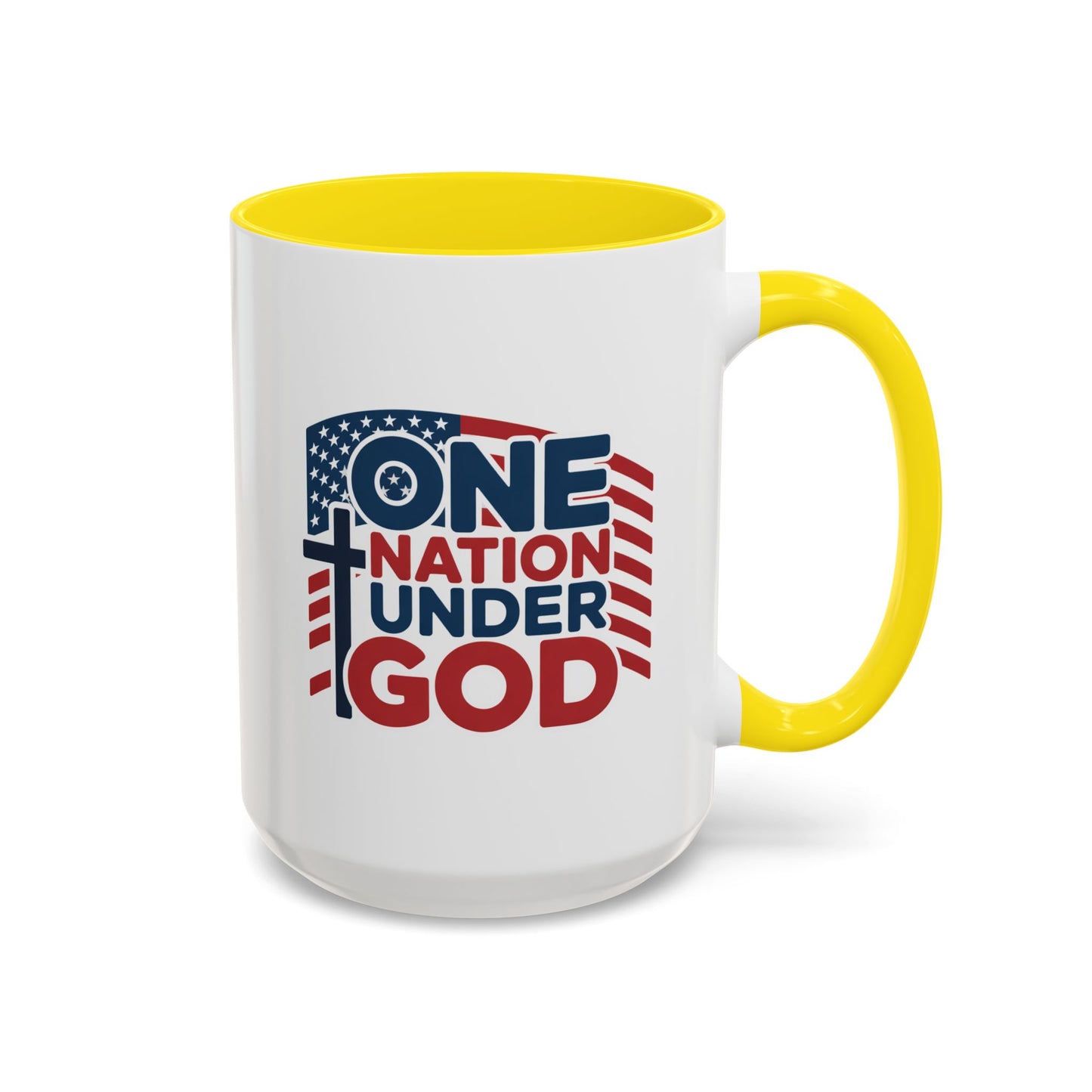 Religious Mug - One Nation Flag Cross