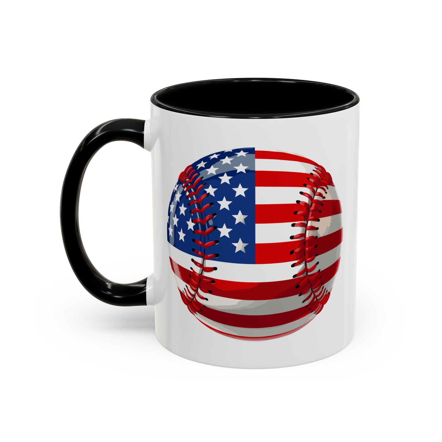 4th of July Mug - Baseball American Flag