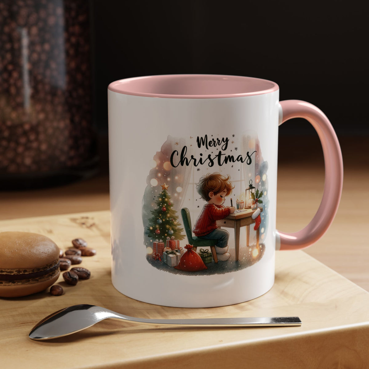 Chistmas Mug - Merry Christmas Child Writing