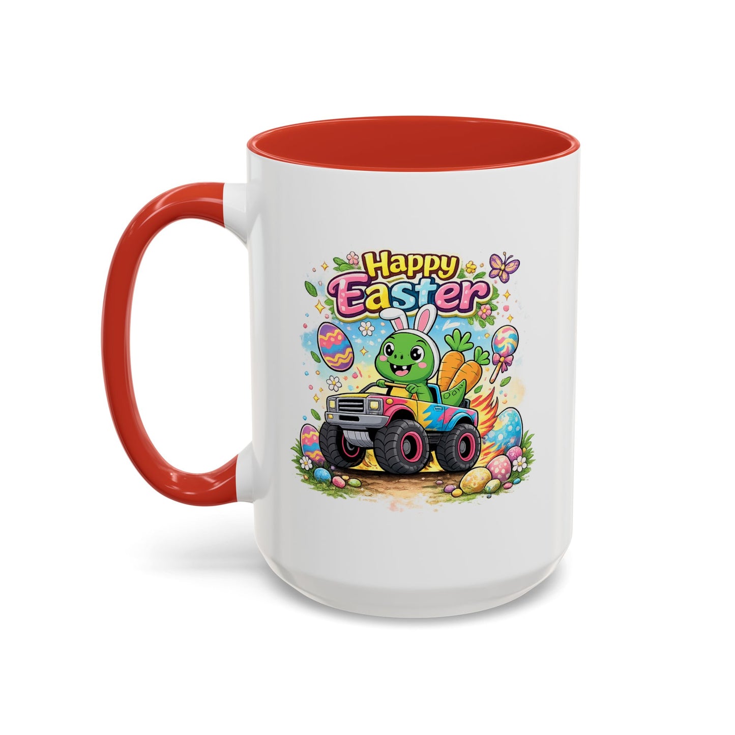 Easter Mug - Dinosaur Monster Truck