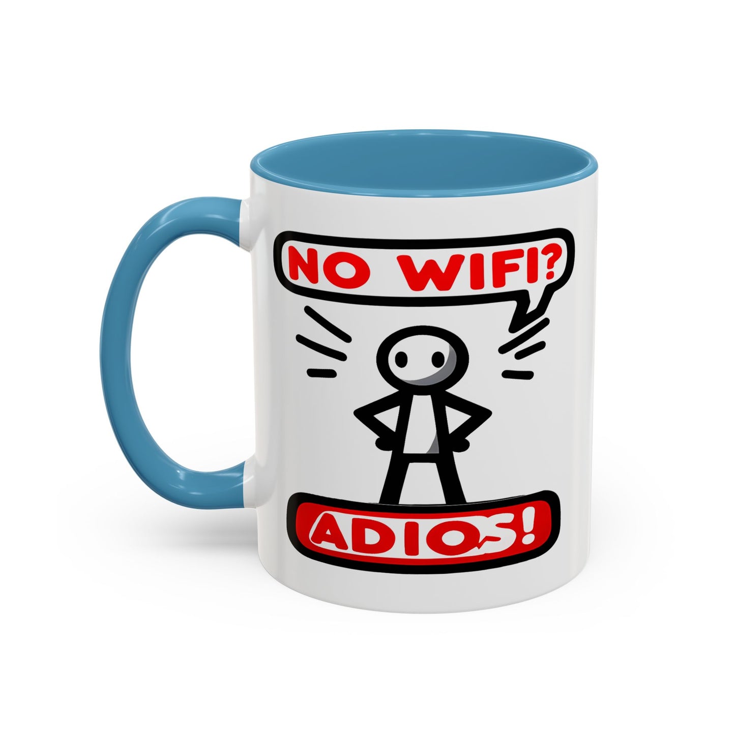 Humor Mug - No Wifi? Adios!