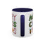 Christmas Mug - Merry Christmas Green Red & Gold Patterned Text