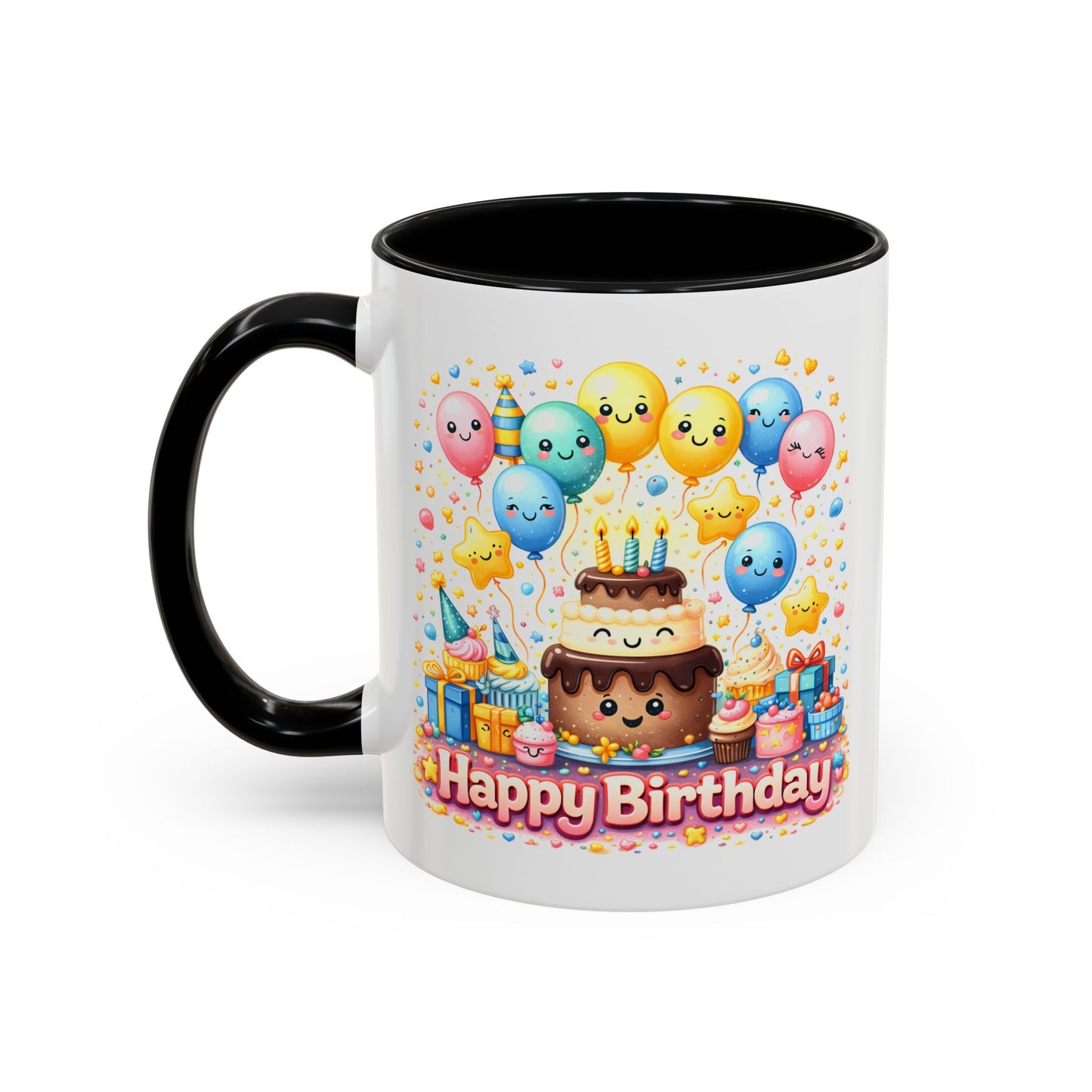 Birthday Mug - Cake and Balloons