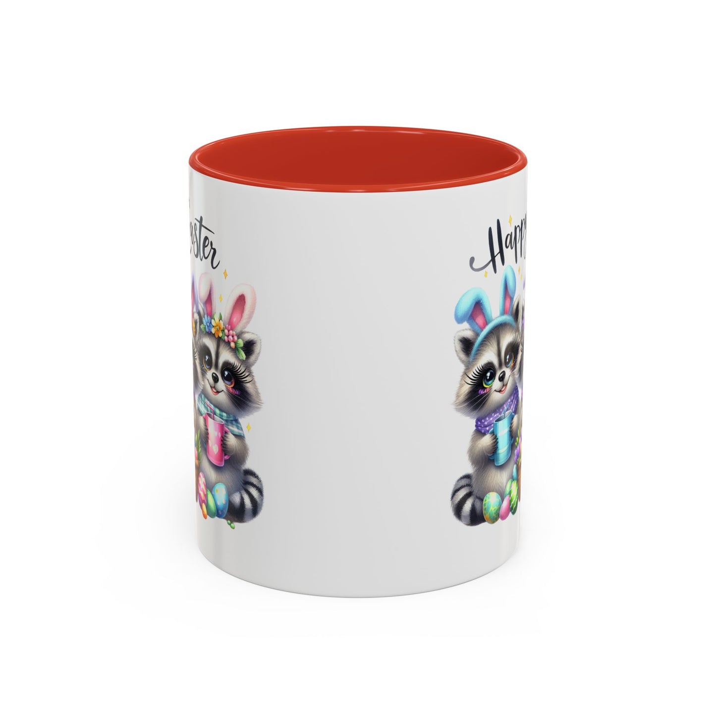 Easter Mug - Happy Easter Racoons