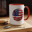 4th of July Mug - Baseball American Flag