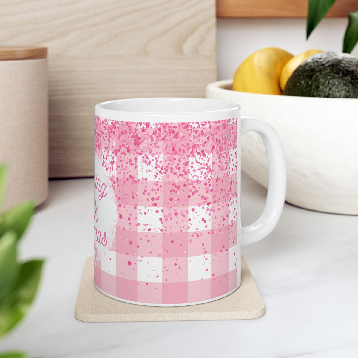 Chirstmas Mug - Dreaming of a Pink Christmas