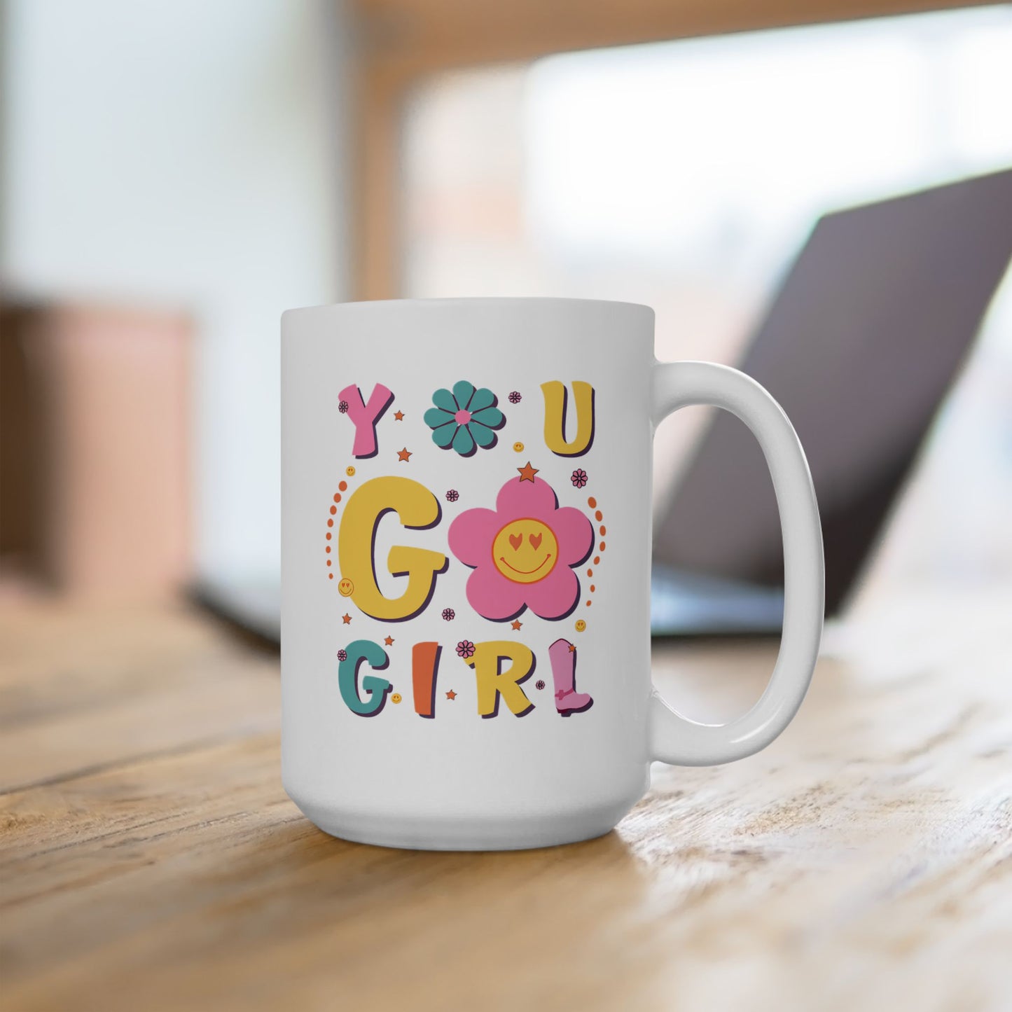 Motivation Mug - You Go Girl Smiley Face