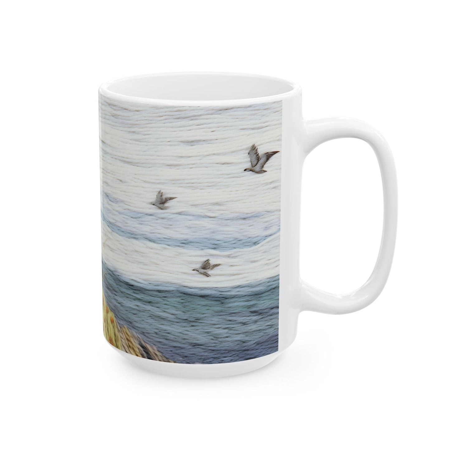 Artistic Mug - Felted Lighthouse 4