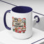 Christmas Mug - Merry Christmas Black Text Cute Animals